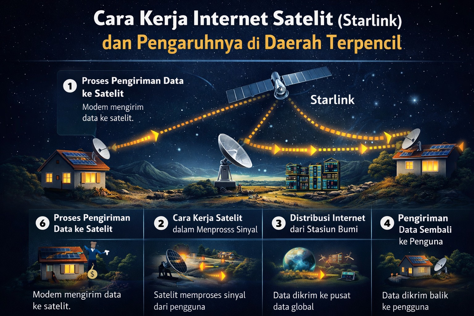 Cara Kerja Internet Satelit dalam Kehidupan Modern