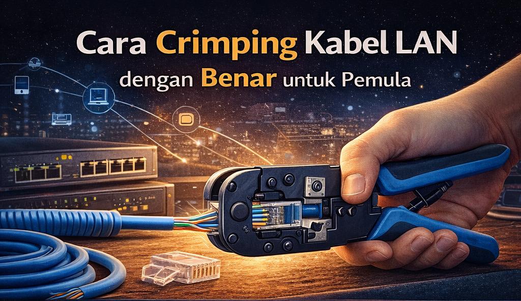 Cara Crimping Kabel LAN dengan Benar untuk Pemula