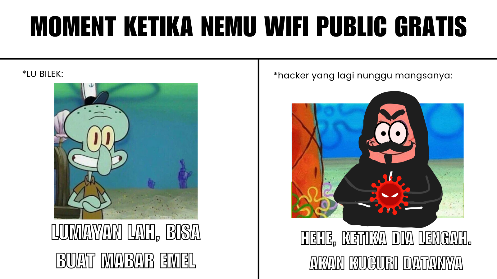 Hacker menunggu mangsanya