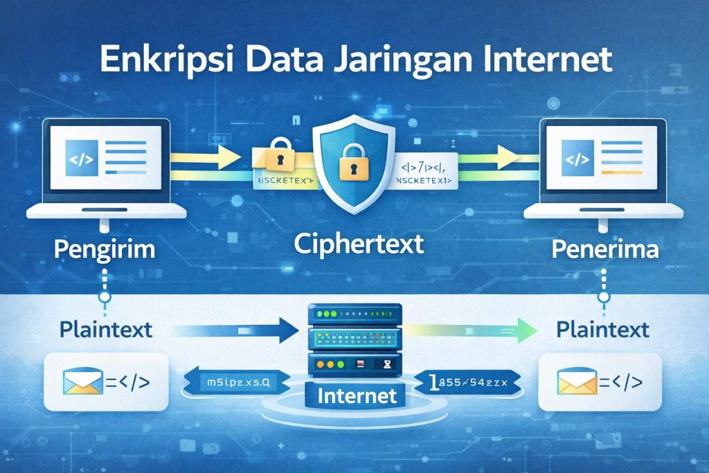Cara Kerja Enkripsi Data dalam Jaringan Internet