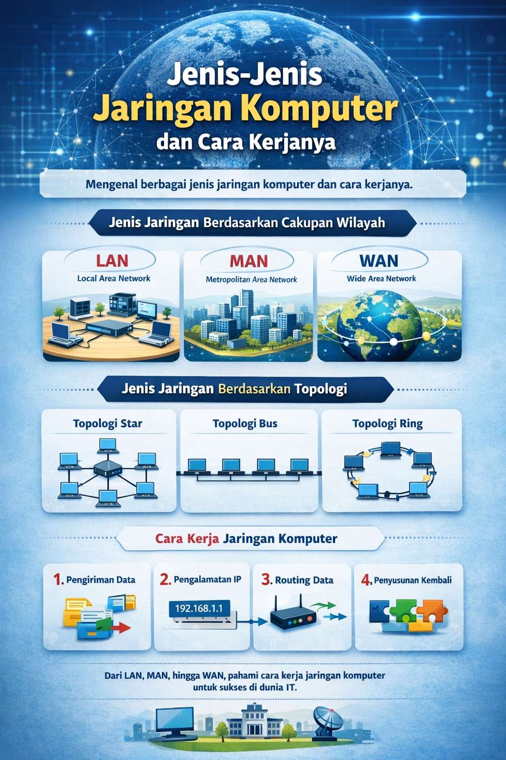 Jenis-Jenis Jaringan Komputer dan Cara Kerjanya