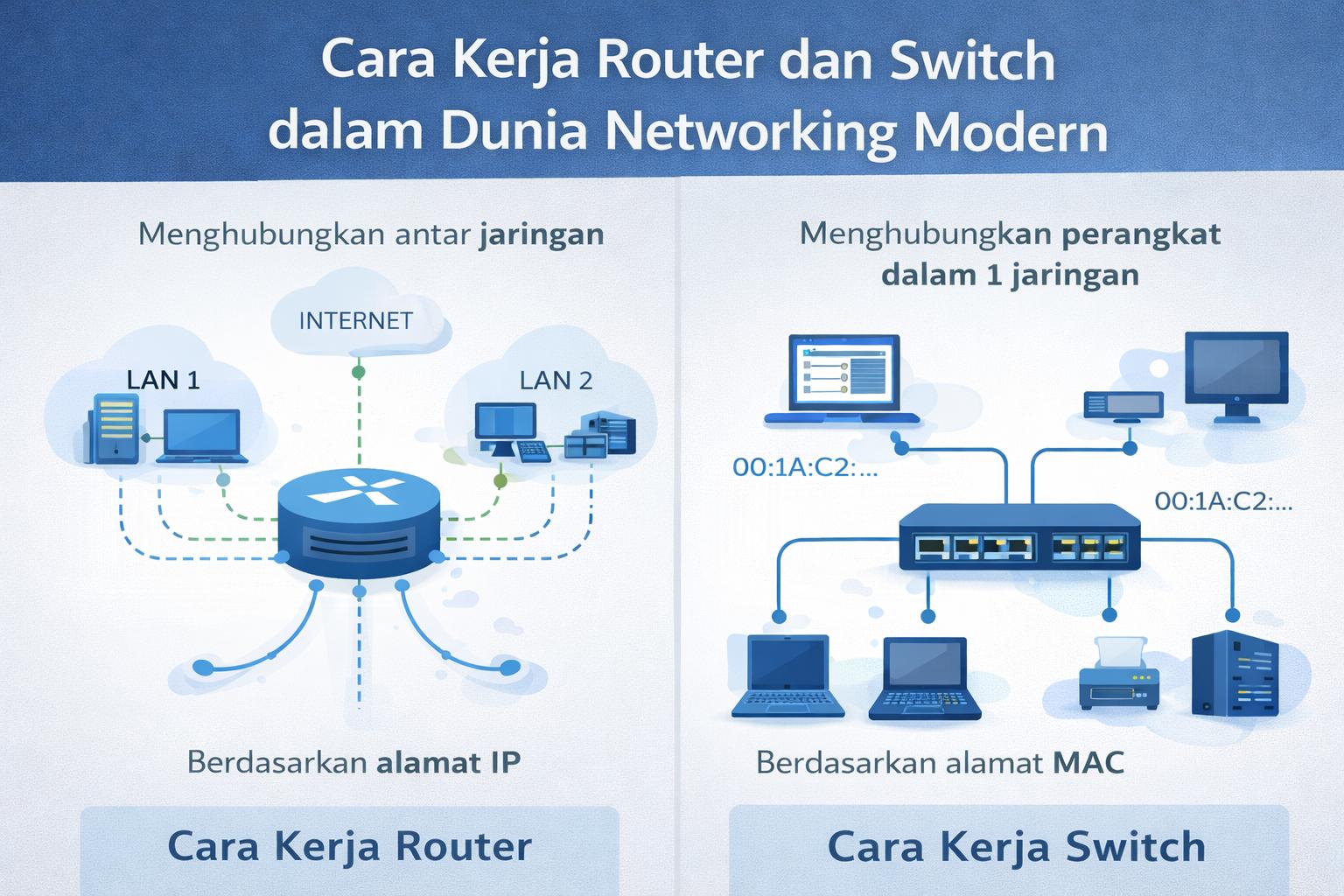 Cara Kerja Router dan Switch dalam Dunia Networking Modern