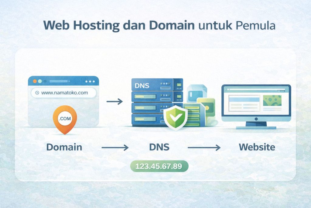 Cara Kerja Web Hosting dan Domain untuk Pemula