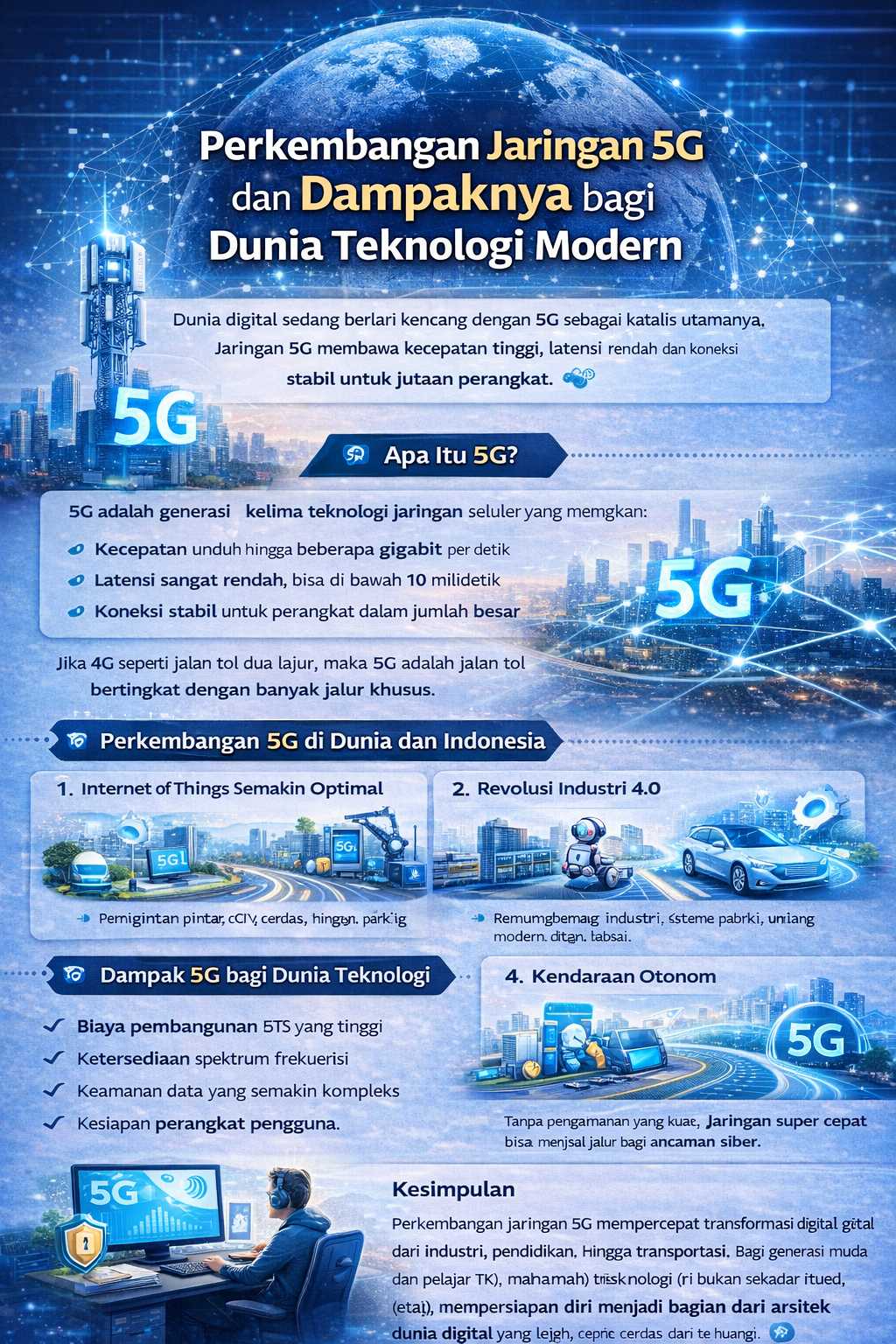 Perkembangan Jaringan 5G dan Dampaknya bagi Dunia Teknologi