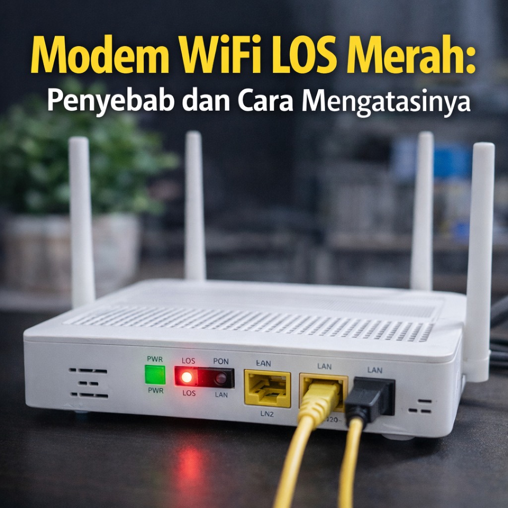 Modem WiFi LOS Merah: Penyebab dan Cara Mengatasinya