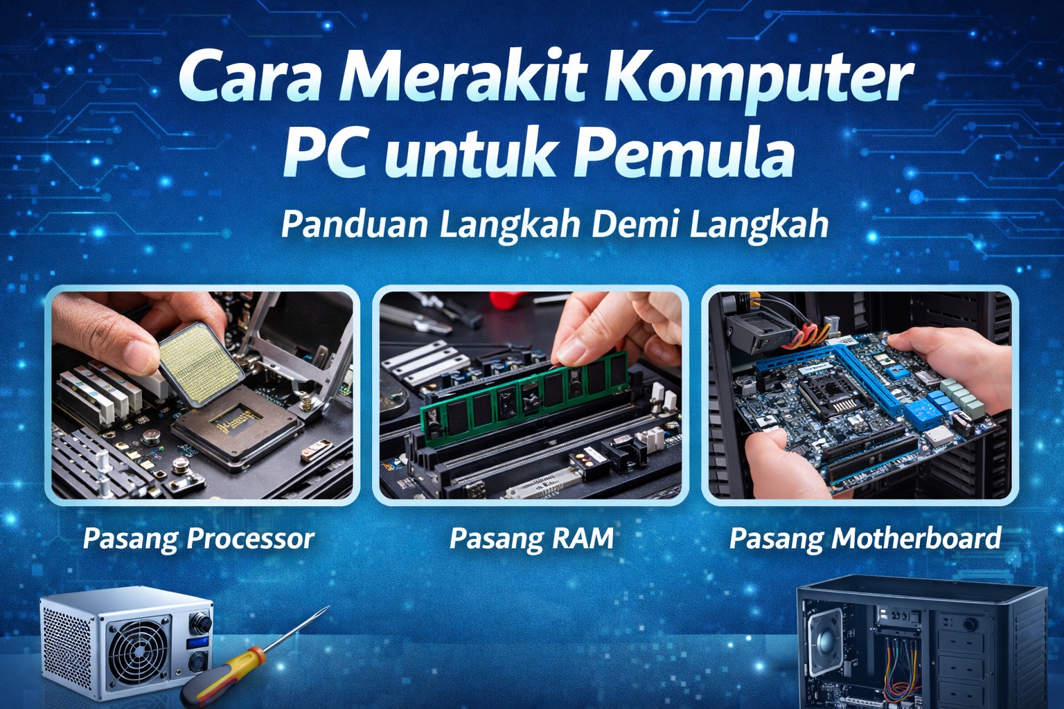 Cara Merakit Komputer PC untuk Pemula