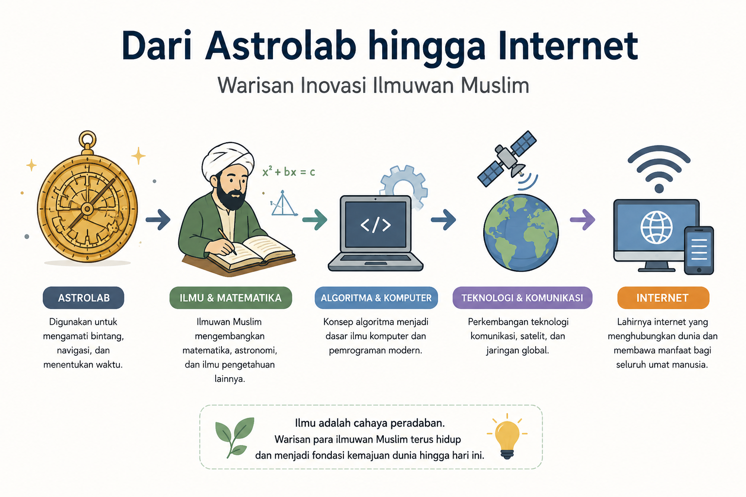 Dari Astrolab hingga Internet: Warisan Inovasi Ilmuwan Muslim