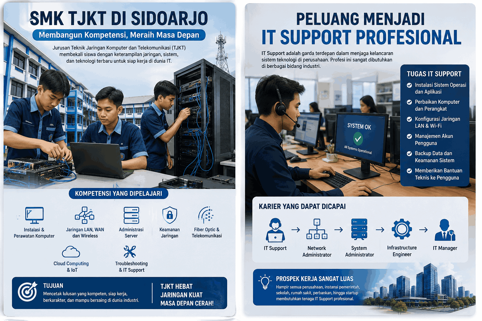 SMK TJKT di Sidoarjo dan Peluang Menjadi IT Support Profesional
