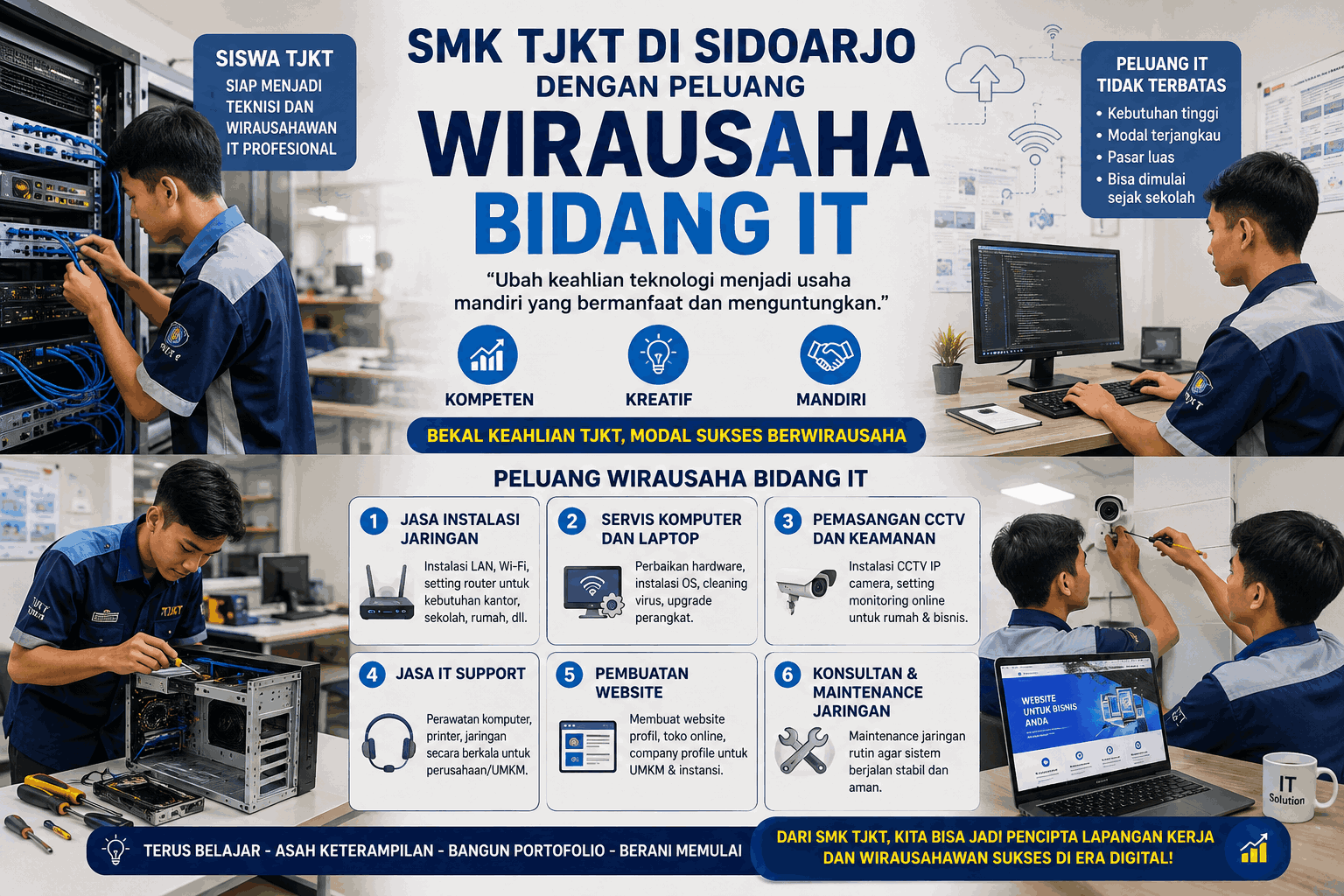 SMK TJKT di Sidoarjo dengan Peluang Wirausaha Bidang IT