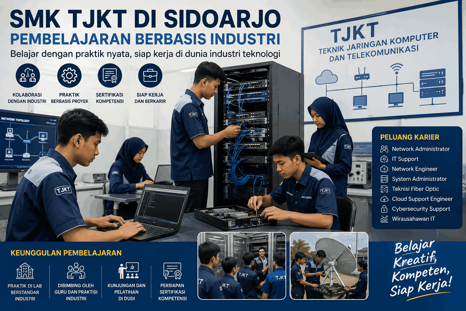 SMK TJKT di Sidoarjo dengan Pembelajaran Berbasis Industri