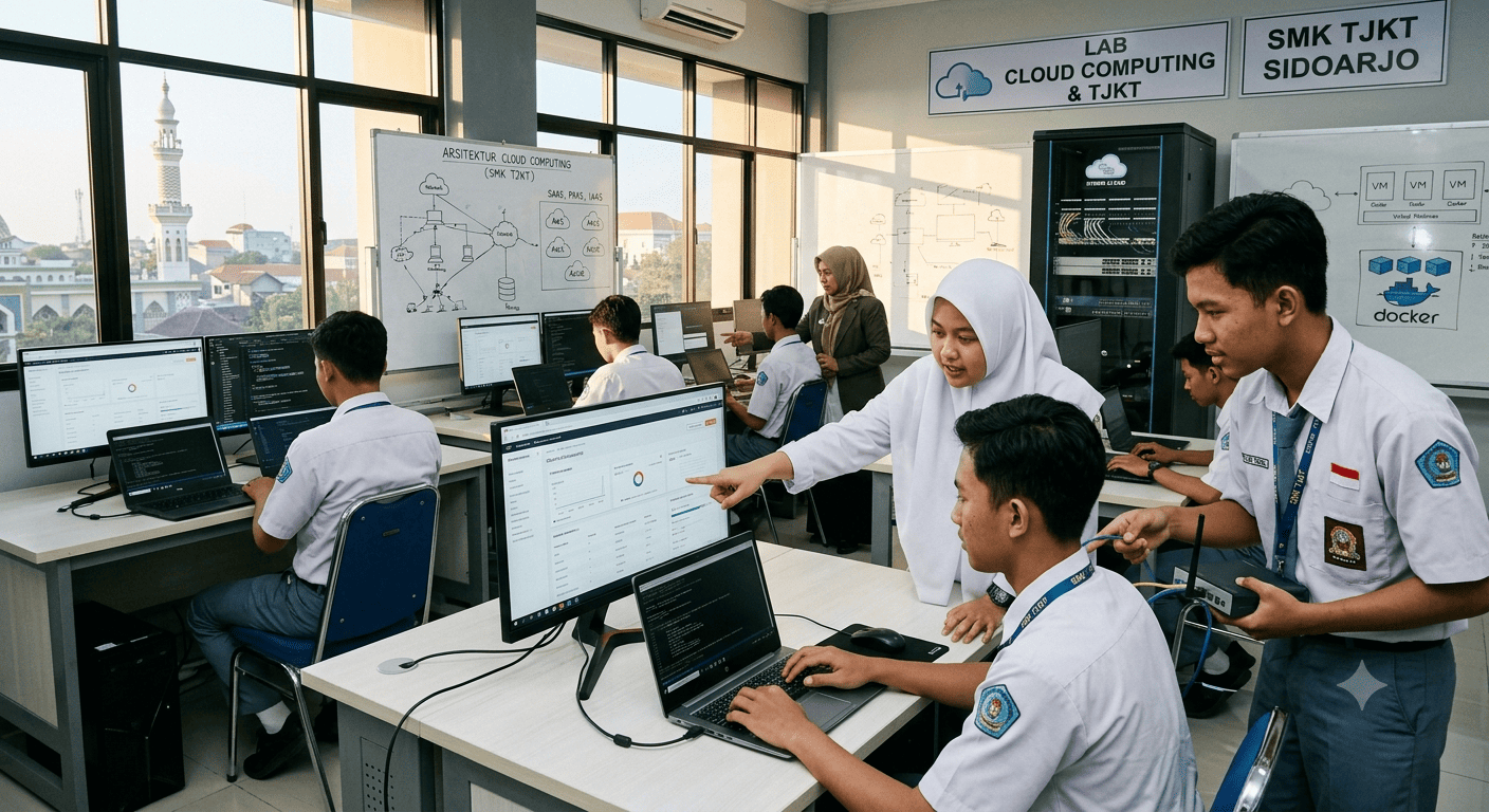 Membangun Masa Depan Digital: Belajar Cloud Computing di SMK TJKT Sidoarjo
