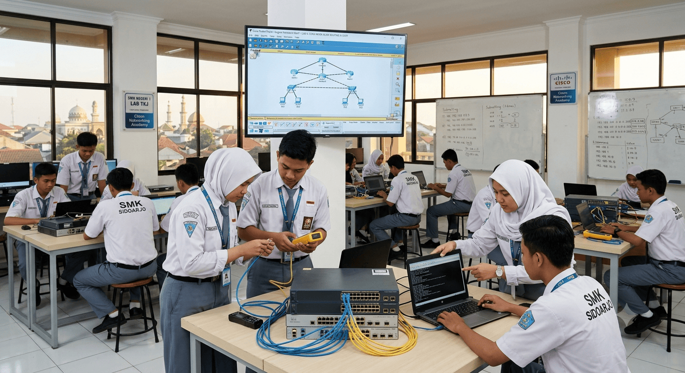 Menguasai Jaringan Modern: Belajar Cisco di SMK TKJ Sidoarjo
