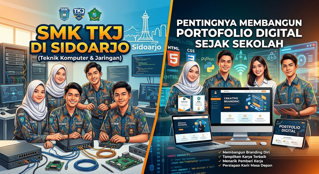 SMK TKJ di Sidoarjo dan Pentingnya Membangun Portofolio Digital Sejak Sekolah