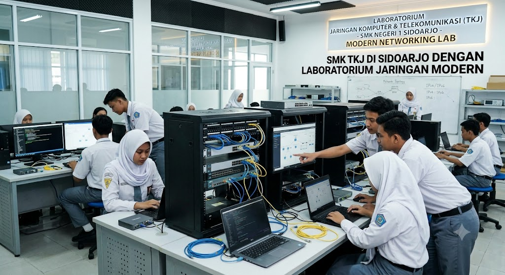 SMK TKJ di Sidoarjo dengan Laboratorium Jaringan Modern