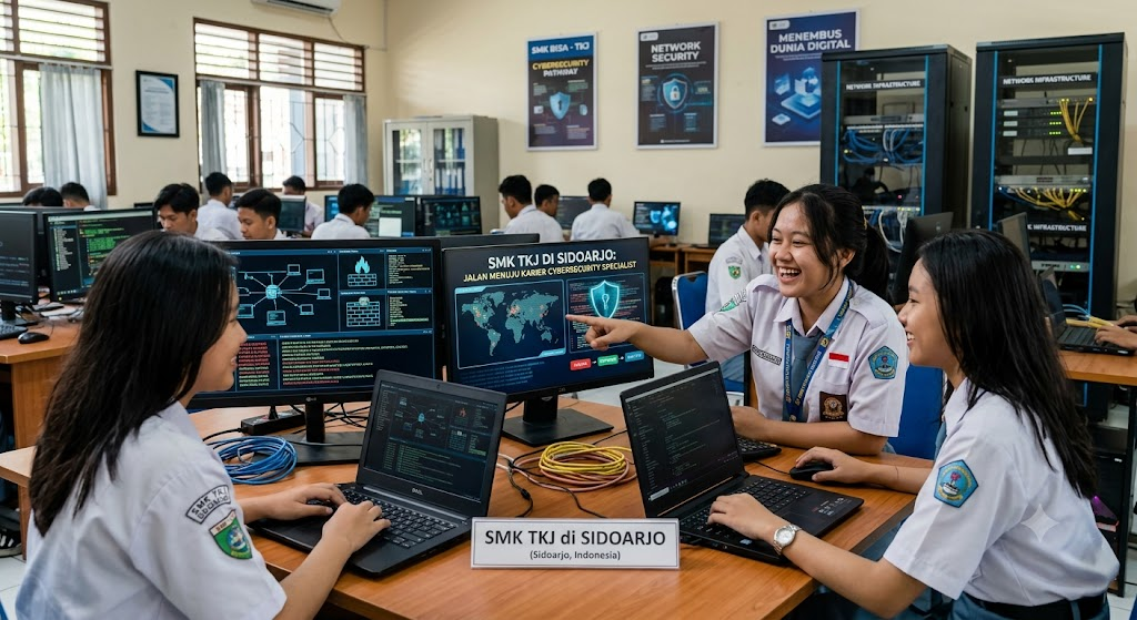 SMK TKJ di Sidoarjo dengan Peluang Menjadi Cybersecurity Specialist