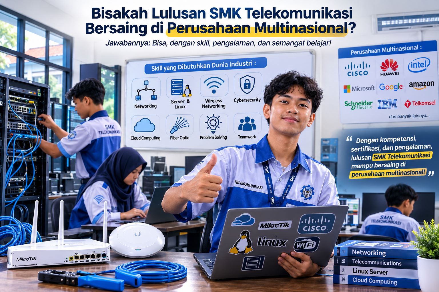 Bisakah Lulusan SMK Telekomunikasi di Sidoarjo Bersaing di Perusahaan Multinasional?
