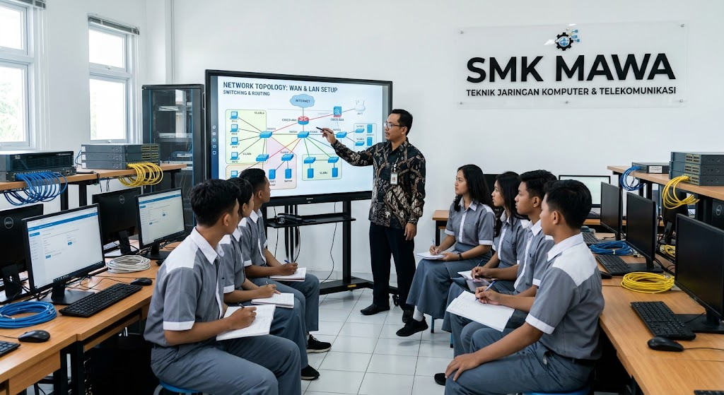 Desain Struktur Presentasi Kognitif Materi Jaringan Dasar untuk Efektivitas Belajar Kelas X di SMK TKJ di Sidoarjo